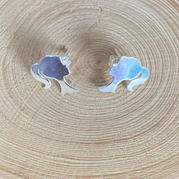 ⚡️Flash Sale⚡️ Cute Silver925 Barbie with ponytail post earrings - Picture 3 of 6